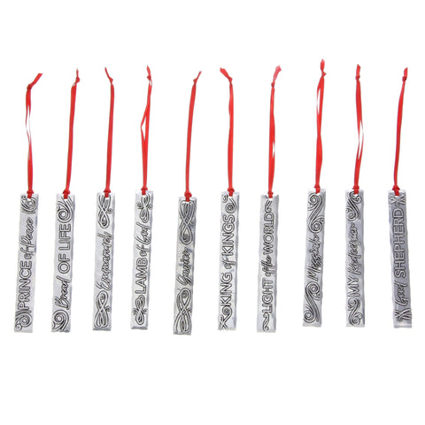 Jesus Icicle Ornaments - Handcrafted Christmas Decor | Ornament Set 10 Pieces - YinzerShop