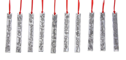 Jesus Icicle Ornaments - Handcrafted Christmas Decor | Ornament Set 10 Pieces - YinzerShop