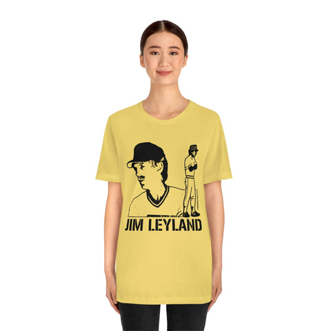 Jim Leyland Legend T-Shirt Short Sleeve Tee T-Shirt Printify   