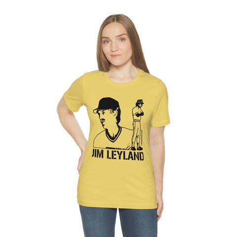 Jim Leyland Legend T-Shirt Short Sleeve Tee T-Shirt Printify   