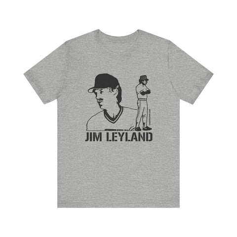 Jim Leyland Legend T-Shirt - Unisex bella+canvas 3001 Short Sleeve Tee T-Shirt - YinzerShop