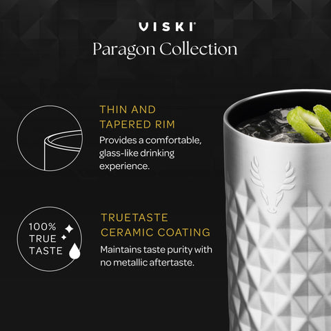 Paragon Stainless Steel Highball Tumbler in Obsidian