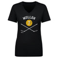 Joe Mullen Pittsburgh Shirt - Cotton V-Neck Tee | Heather Color | Short Sleeve Women's V-Neck T-Shirt - YinzerShop