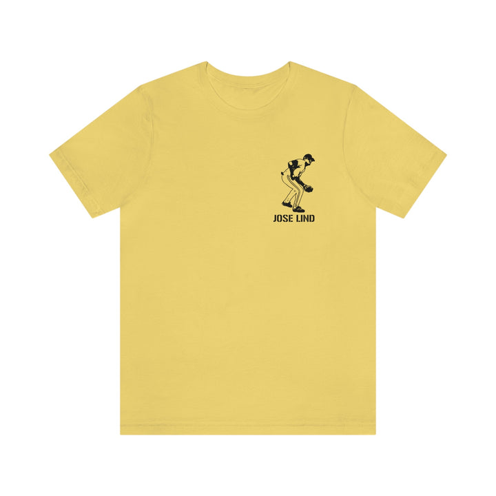 Jose Lind Legend T-Shirt - Back-Printed Graphic Tee T-Shirt Printify Yellow S 