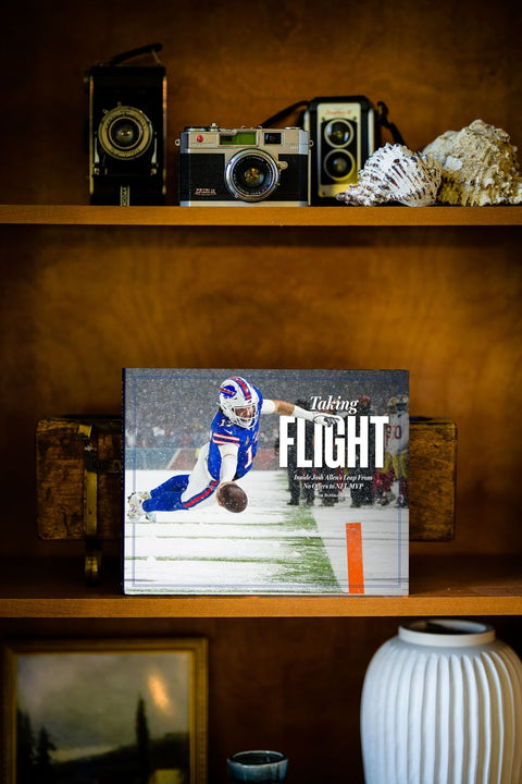 Josh Allen NFL MVP Book | Football Player Memoir & Buffalo Bills Collector Hardcover Biography POD Book - YinzerShop