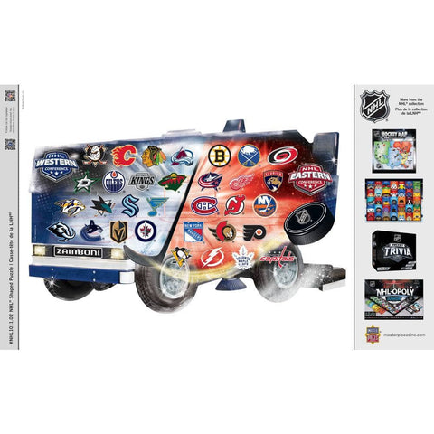 NHL Zamboni Puzzle - 500 Piece Shaped Jigsaw With Team Logos | MasterPieces