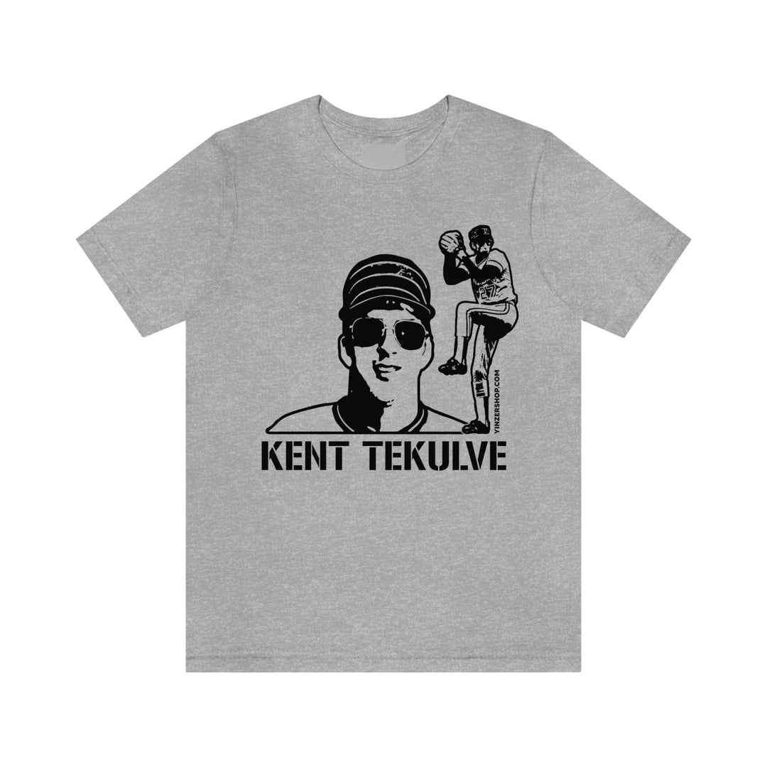 Kent Tekulve Legend T-Shirt Short Sleeve Tee T-Shirt Printify Athletic Heather S 