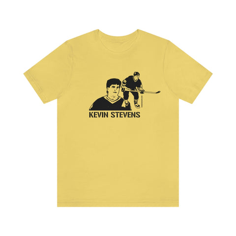 Kevin Stevens Legend T-Shirt Short Sleeve Tee T-Shirt Printify Yellow S 