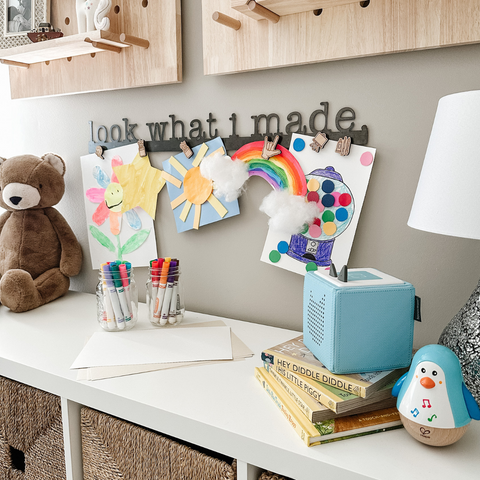 'Look What I Made' Magnetic Bar (typewriter font)