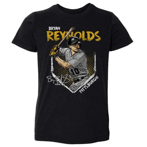 Kids Crewneck T-Shirt Bryan Reynolds Pittsburgh Base - Regular Fit Cotton Tee Kids Toddler T-Shirt - YinzerShop