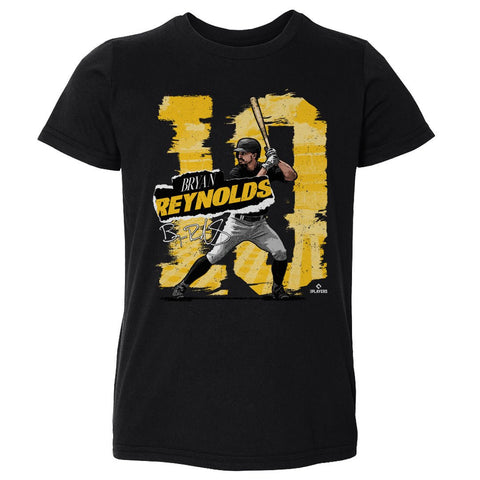 Kids Crewneck T-Shirt Bryan Reynolds Pittsburgh Pirates - Cotton Short Sleeve Shirt Kids Toddler T-Shirt - YinzerShop