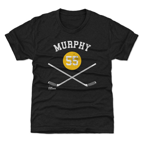 Kids Crewneck T-Shirt – Larry Murphy Pittsburgh Graphic Tee | Regular Fit, Short Sleeve Kids T-Shirt - YinzerShop