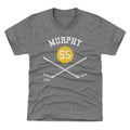 Kids Crewneck T-Shirt – Larry Murphy Pittsburgh Graphic Tee | Regular Fit, Short Sleeve Kids T-Shirt - YinzerShop