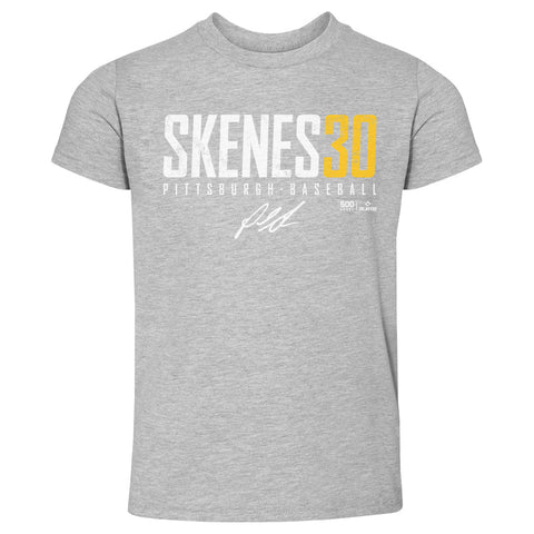 Kids Crewneck T-Shirt - Paul Skenes Pittsburgh Elite Cotton Short Sleeve Tee Kids Toddler T-Shirt - YinzerShop