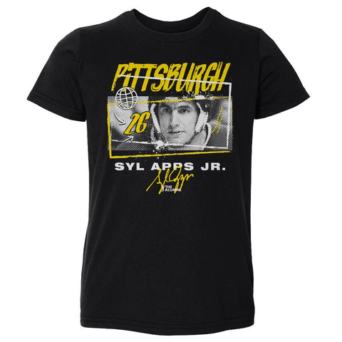 Kids Crewneck T-Shirt Syl Apps Jr. Pittsburgh Tones | Soft Cotton Tee Kids Toddler T-Shirt - YinzerShop