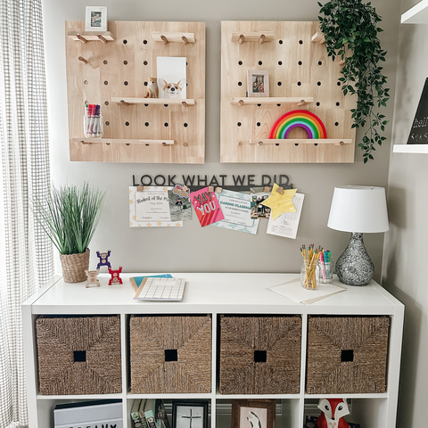 'Look What We Did' Magnetic Bar (sans serif font)