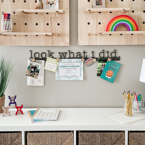 'Look What I Did' Magnetic Bar (typewriter font)