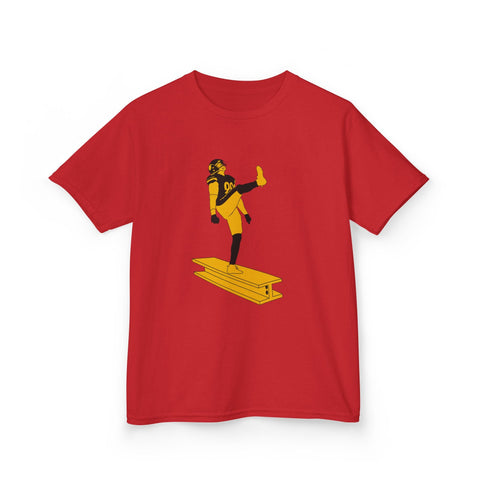 Kids Graphic T-Shirt - The Kick Youth Cotton Shirt with Durable Crew Neck Kids Apparel - YinzerShop