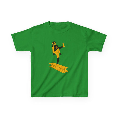 Kids Graphic T-Shirt - The Kick Youth Cotton Shirt with Durable Crew Neck Kids Apparel - YinzerShop