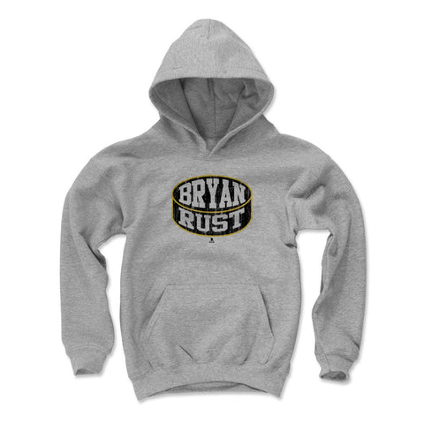 Kids Hooded Sweatshirt Bryan Rust – Loose Fit Polyester Cotton Blend Hoodie Kids Youth Hoodie - YinzerShop