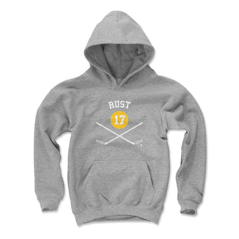 Kids Hooded Sweatshirt - Bryan Rust Pittsburgh Sports Hoodie | 500 LEVEL Apparel Kids Youth Hoodie - YinzerShop