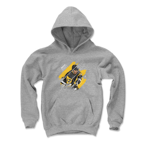 Kids Hooded Sweatshirt Bryan Rust Pittsburgh Stripes - Loose Fit Cotton Blend Hoodie Kids Youth Hoodie - YinzerShop