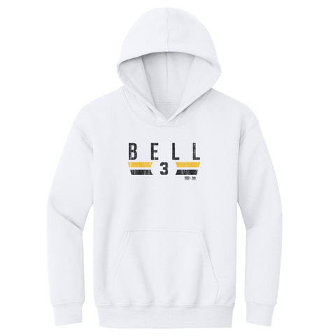Kids Hooded Sweatshirt Jay Bell Pittsburgh Font – Loose Fit Hoodie, Midweight Cotton Blend Kids Youth Hoodie - YinzerShop