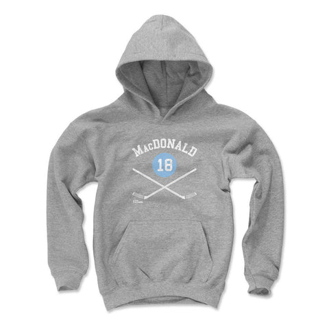 Kids Hooded Sweatshirt Lowell MacDonald Pittsburgh 18 Sticks | Loose Fit Hoodie Kids Youth Hoodie - YinzerShop
