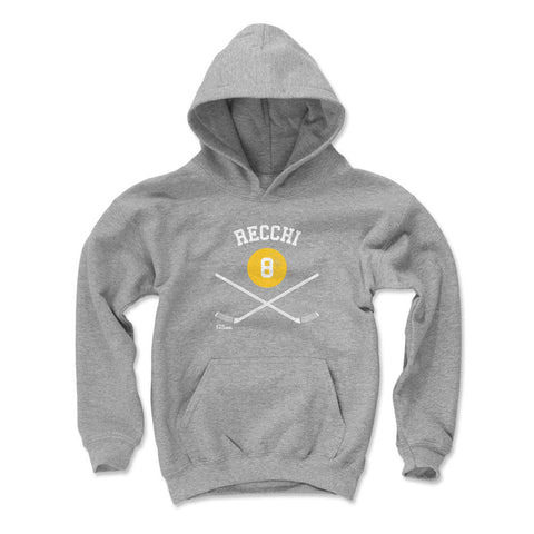 Kids Hooded Sweatshirt Mark Recchi – Loose Fit Polyester Cotton Blend Hoodie Kids Youth Hoodie - YinzerShop