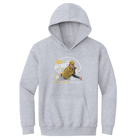 Kids Hooded Sweatshirt Paul Skenes | Midweight Cotton Polyester Blend Hoodie Kids Youth Hoodie - YinzerShop
