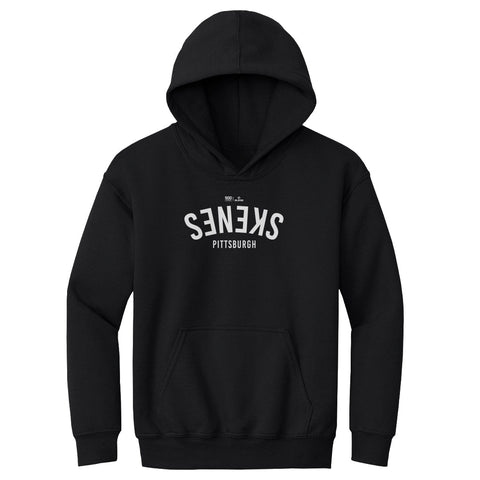 Kids Hooded Sweatshirt Paul Skenes Pittsburgh Invert - Midweight Polyester Cotton Blend Kids Youth Hoodie - YinzerShop