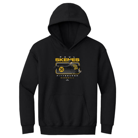 Kids Hooded Sweatshirt Paul Skenes Pittsburgh - Loose Fit Midweight Hoodie Kids Youth Hoodie - YinzerShop