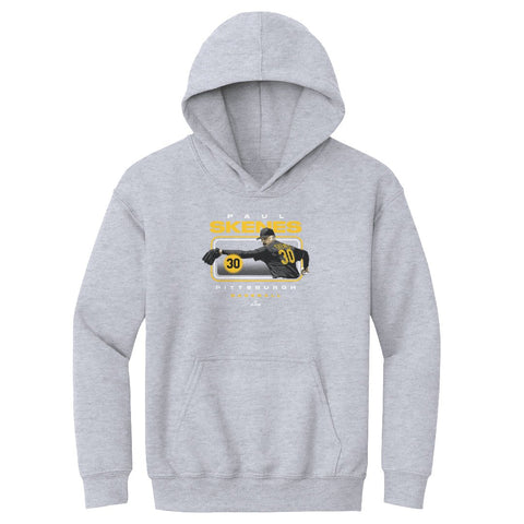 Kids Hooded Sweatshirt Paul Skenes Pittsburgh - Loose Fit Midweight Hoodie Kids Youth Hoodie - YinzerShop