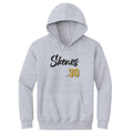 Kids Hooded Sweatshirt Paul Skenes Pittsburgh Script – Loose Fit Cotton Blend Hoodie Kids Youth Hoodie - YinzerShop