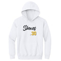 Kids Hooded Sweatshirt Paul Skenes Pittsburgh Script – Loose Fit Cotton Blend Hoodie Kids Youth Hoodie - YinzerShop