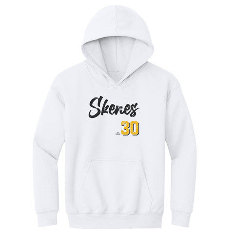 Kids Hooded Sweatshirt Paul Skenes Pittsburgh Script – Loose Fit Cotton Blend Hoodie Kids Youth Hoodie - YinzerShop