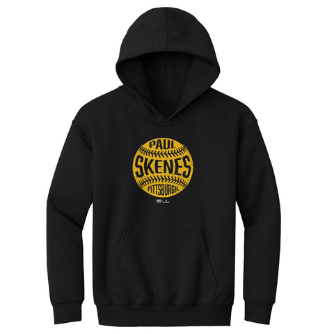 Kids Hooded Sweatshirt – Paul Skenes Vintage Baseball Hoodie | Loose Fit Midweight Kids Youth Hoodie - YinzerShop