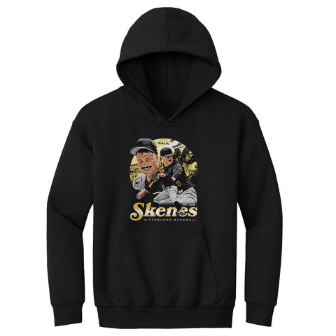 Kids Hooded Sweatshirt Paul Skenes Vintage Hoodie – Midweight Cotton Blend Pullover Kids Youth Hoodie - YinzerShop