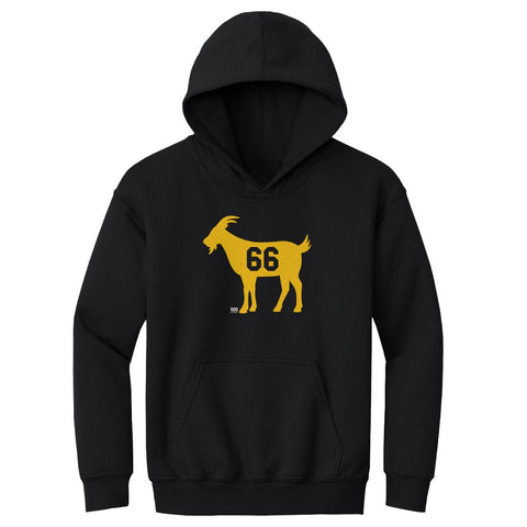 Kids Hooded Sweatshirt - Pittsburgh GOAT 66 Loose Fit Midweight Pullover Kids Youth Hoodie - YinzerShop