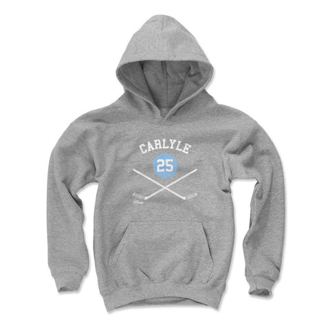 Kids Hooded Sweatshirt Randy Carlyle Pittsburgh 25 Sticks – Loose Fit Hoodie Kids Youth Hoodie - YinzerShop