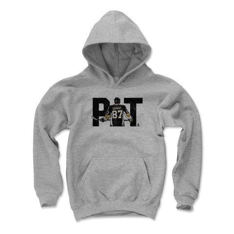 Kids Hooded Sweatshirt - Sidney Crosby City K Digital Print Polyester Cotton Blend Kids Youth Hoodie - YinzerShop