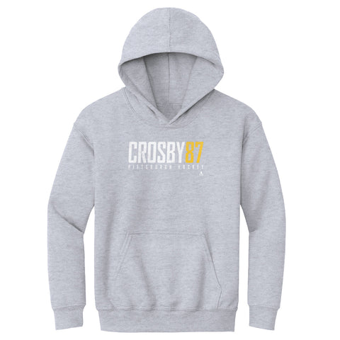 Kids Hooded Sweatshirt – Sidney Crosby Hoodie | Pittsburgh Loose Fit Pullover Kids Youth Hoodie - YinzerShop