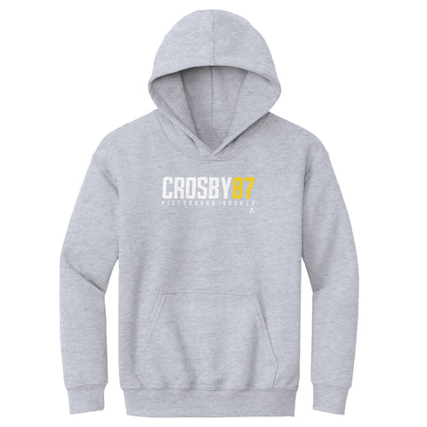 Kids Hooded Sweatshirt - Sidney Crosby Loose Fit Polyester Cotton Hoodie Kids Youth Hoodie - YinzerShop