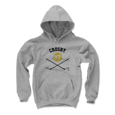 Kids Hooded Sweatshirt - Sidney Crosby Sticks Y | Comfortable Cotton Blend Hoodie Kids Youth Hoodie - YinzerShop