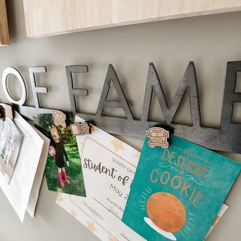 'Wall of Fame' Magnetic Bar (sans serif font)