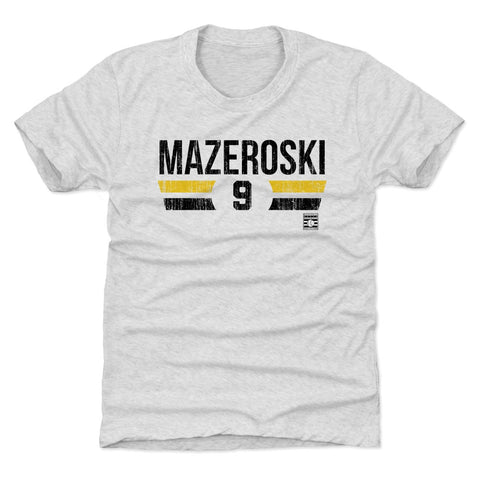 Kids Tri Blend T Shirt - Bill Mazeroski Vintage Graphic Tee | Soft, Comfortable Kids T-Shirt - YinzerShop