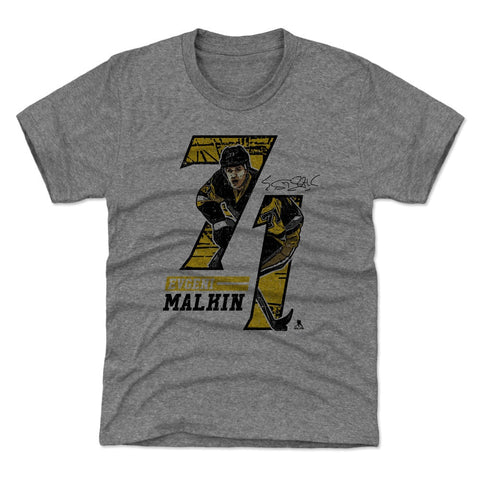 Kids Tri-Blend T-Shirt – Evgeni Malkin Graphic Tee | Soft Vintage Style Shirt Kids T-Shirt - YinzerShop