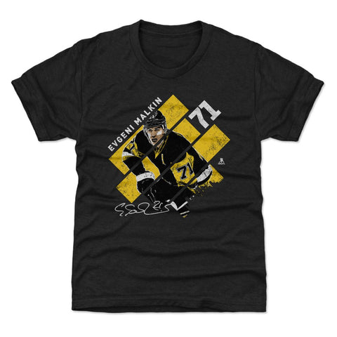 Kids Tri Blend T Shirt - Evgeni Malkin Stripes | Premium Soft Cotton Blend Tee Kids T-Shirt - YinzerShop