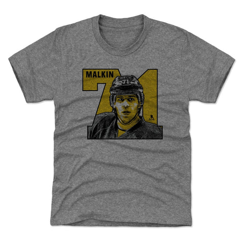Kids Tri Blend T-Shirt - Evgeni Malkin Vintage Graphic Tee | Soft, Comfortable Kids T-Shirt - YinzerShop