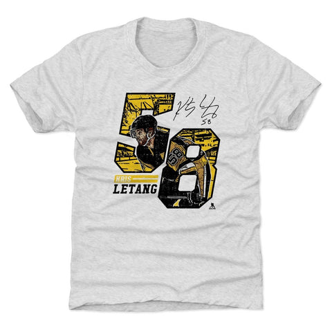 Kids Tri Blend T-Shirt - Kris Letang Vintage Graphic Tee | Soft, Comfortable Kids T-Shirt - YinzerShop